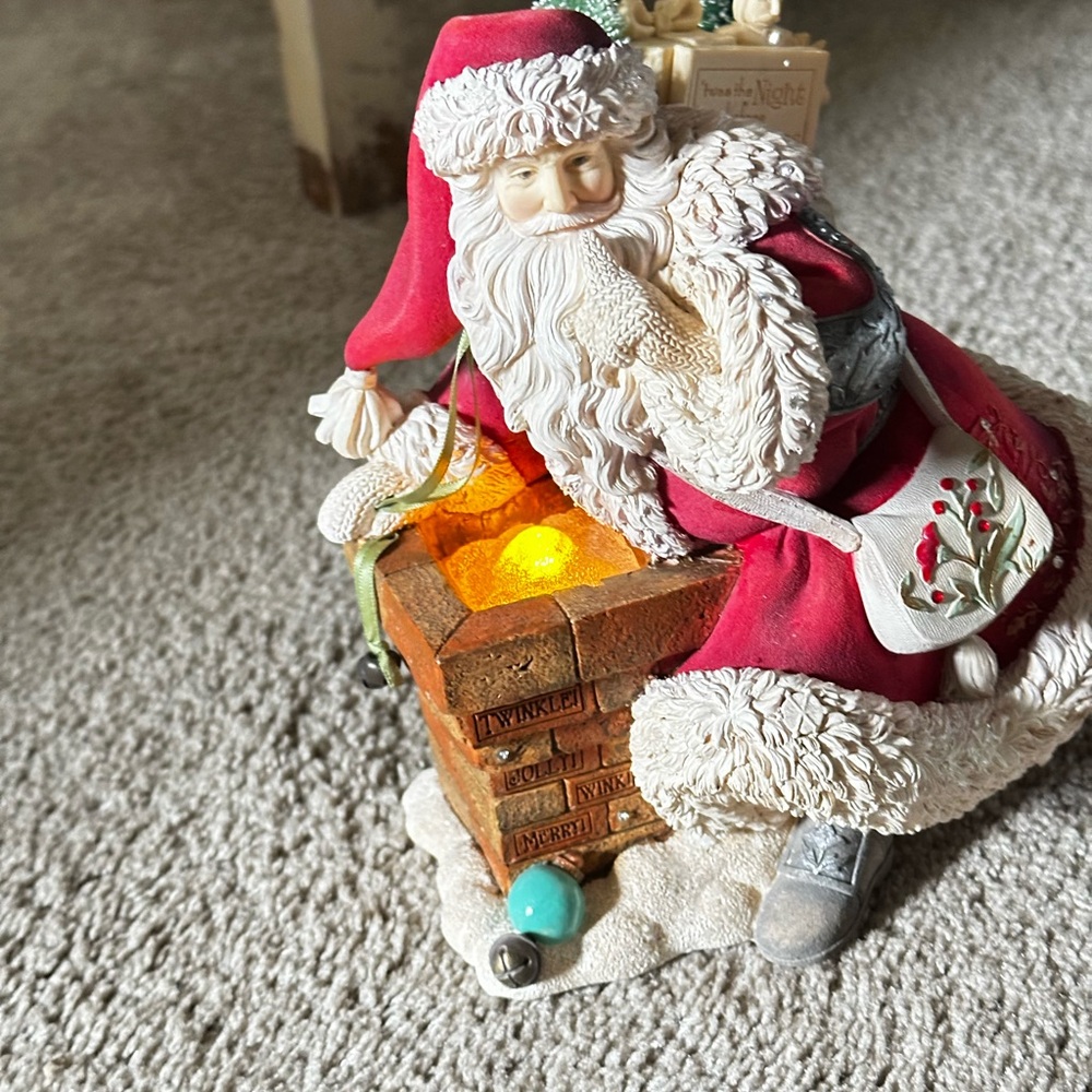 Santa Claus Holiday Figurine - Red and White